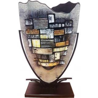 Glasvase Stonewall & Smedestativ H 47,5cm - Benjamin