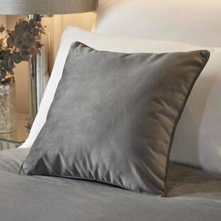 Soiree Soiree Grey Melanie Velvet Square Cushion