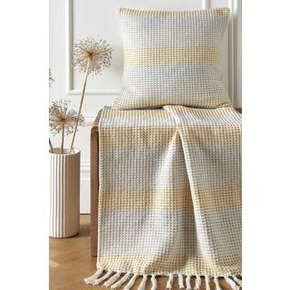 Appletree Appletree Yellow Reva 100% Cotton Bedspread