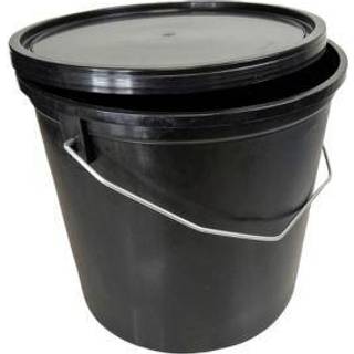 Sprehn spand 11,5L Sort robust med hank & låg