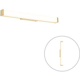 Badeværelsesvæglampe messing 62 cm inkl. LED IP44 - Cascada
