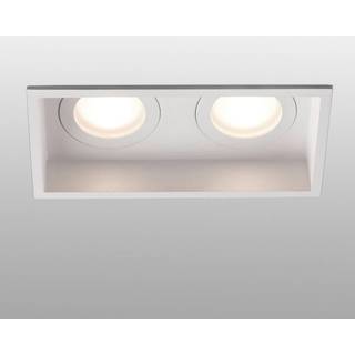 Hyde indbygningslampe, 2 lyskilder IP44 i hvid