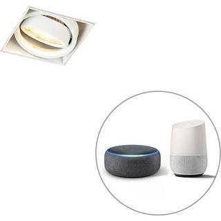 Smart indbygningsspotlight hvid trimless inkl. WiFi GU10 - Oneon 1