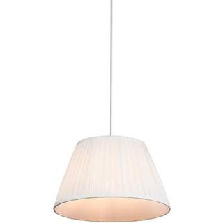 Retro pendellampe hvid 35 cm - Plisse