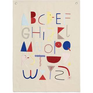 Alphabet Fabric Poster - Off-White