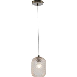 Ashford S15 hængelampe med glasskærm, ravgul