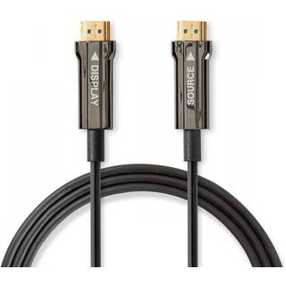 Nedis Aktiv Optisk Ultra High Speed HDMI-Kabel med Ethernet | HDMI™ Stik | HDMI™ Stik | 8K@60Hz | 48 Gbps | 10.0 m | Runde | PVC | Sort | Gaveæske