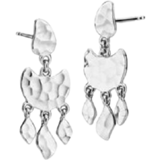 DREAM - Earring shiny rhodium pl. recycled silver - 1 par