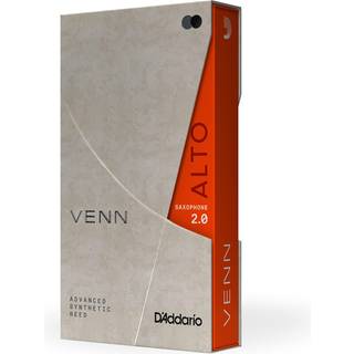 D'Addario Venn G2 Synthetic Alto Saxophon Reeds - Alto Sax Reeds med avanceret syntetisk r?rkonstruktion af polymerfibre harpiks naturlig sukkerr