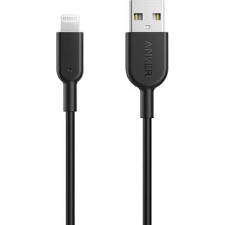 Anker 321 USB-A to Lightning Cable  (0.9m / 1.8m/ 3m) Black / 0.9m