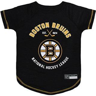 NHL Pet Tee Shirt - Boston Bruins Ice Hockey Team Dog Shirt St?rrelse: X -Large. Bl?d ?ndbar str?kbar og vaskbar PET T-shirt XL. Cool & moderigti