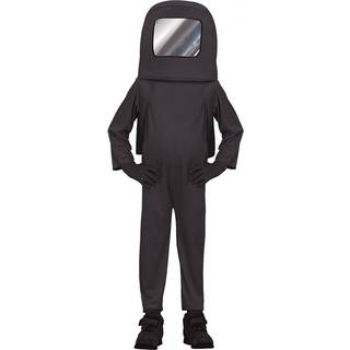 Schwarzer Videospiel Astronaut Kinderkostüm M (5-6 Jahre)