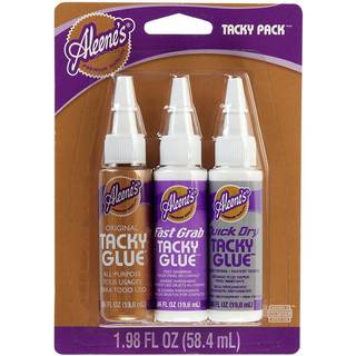 Aleenes tackypk-25803 Pr?v mig st?rrelse kl?brig pakke .66oz 3/pkg Original Fast Grab & Quick Dry