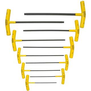 Bondhus 13138 S?t med 10 Balldriver- og Hex T-h?ndtagst?rrelser 3/32-3/8-tommer