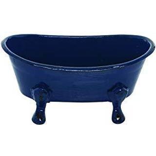 Mini blå badkar tvålrätt