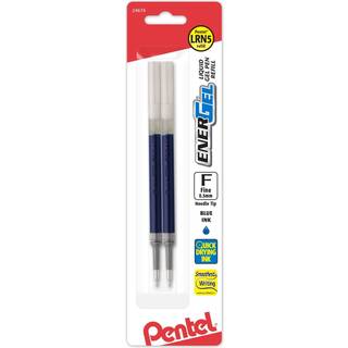 Pentel Energel Liquid Gel Pen Refills N?lpunkt 0,5 mm Bl? bl?kpakke p? 2