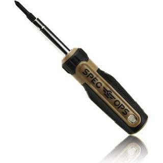 Spec ops v?rkt?jer Multi-bit skruetr?kker 6-i-1 magnetiserede dobbeltsidede bits CR-Mo st?laksel 3% doneret til veteraner