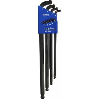 Eklind 17609 Double-Ball-HEX-L Key Allen-skruen?gle-9pc S?t metriske MM-st?rrelser 1,5-10 ekstra lange