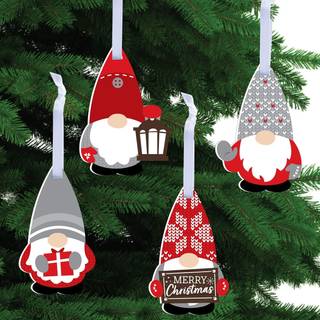 Store prik af lykke Juleknomer - Holiday Party Decorations - Christmas Tree Ornamenter - S?t p? 12
