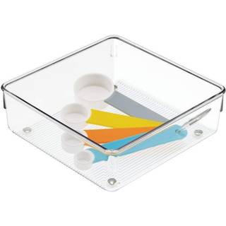 Skuffekasse (lav) - Transparent - 16,2cm x 16,2cm x 5,5cm - Adea