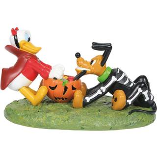 Afdeling 56 Disney Village Halloween -tilbeh?r Donald og Plutos Tussle Figurine 2,25 tommer multicolor
