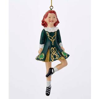 Kurt Adler 6-tommer harpiks trin irsk danser ornament til jul