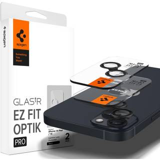 Spigen Glass EZ Fit Optik Pro 2 Pack - black - iPhone 15/15 Plus/14/14 Plus