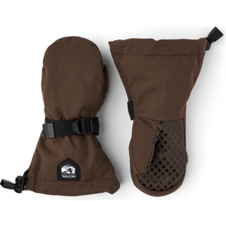 Hestra Kid's Fjellvotten Mitt Handsker Børn størrelse 4 farve brun
