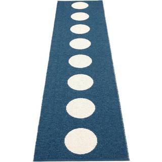 Pappelina, Vera tæppe 70x300 cm ocean blue / vanilla