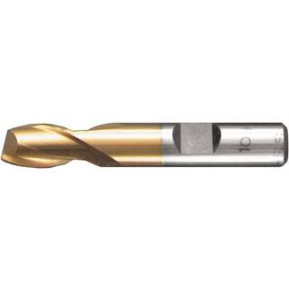 Endefræser 16 mm HSS-TiN Z=2 DIN 327 Form D