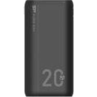 Silicon Power QS15 power bank - Li-pol - 2 x USB 24 pin USB-C - 18 Watt Powerbank - Sort - 20000 mAh