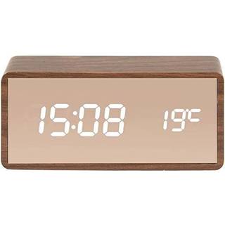 Karlsson Mirror Cooper Alarm Clock LED Vækkeur KA5878DW - Unisex - 15 cm - Quartz