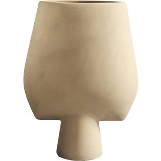 101 Copenhagen Vases - 'Sphere' square vase, sand in Sand 100% Ceramic
