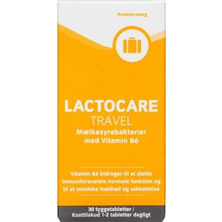 Lactocare Travel m. B6 vitamin - 30 tyggetabletter