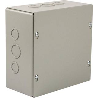 Wiegmann SC080804 SC-SERIES NEMA 1 SKRUK D?KNING WALLMOUNT PULL Box med knockouts malet st?l 8 """" X 8 """" X 4 """" Gr?