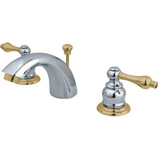 Kingston Brass KB944al Victorian Mini-Widespread Badeværelseshane Poleret krom/poleret messing
