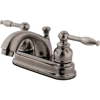 Kingston Brass KB2600KL 4 in. CentreSet badev?relse vandhane sort rustfrit rustfrit