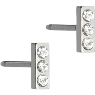 Blomdahl Nt Petite Brilliance Straight Øreringe i Titanium