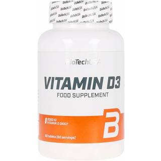 BioTechUSA Vitamin D3 Tabletter - 60 Tabletter