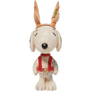 Enesco Jim Shore Peanuts Snoopy Reindeer Miniature Figur 3,82 tommer multicolor