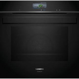 Indbygningsovn 71l Pyro A+ sort m/disp - Siemens iQ700 - HB976GMB1