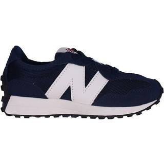 New Balance Børn 327 Bungee Lace i Blå/Hvid Synthetic, Størrelse 30.5