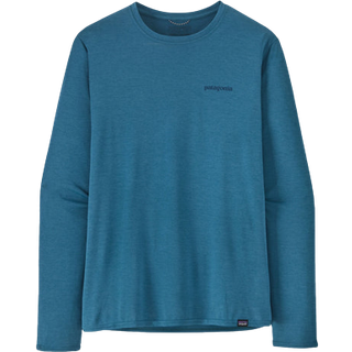 M's L/S Cap Cool Daily Graphic Shirt - Wavy Blue X-Dye