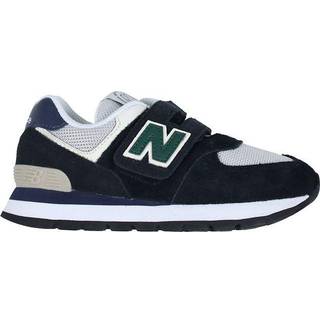 New Balance Børn 574 NEW-B Hook & Loop i Sort/Grå Synthetic, Størrelse 23
