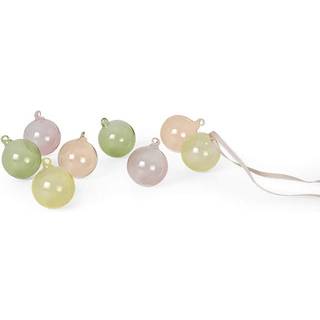 Glass Baubles - S - Set of 8 - Mixed Light