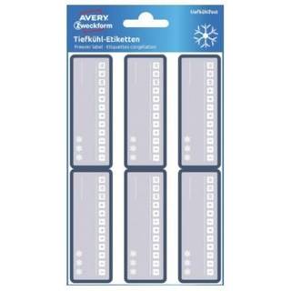 Dybfrostetiketter med datoangivelse, 26 x 73mm 24stk. Avery 63022