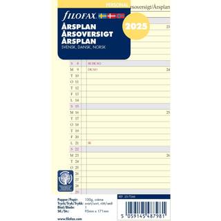 Filofax 2025 Refill | Personal | Uge pr. opslag