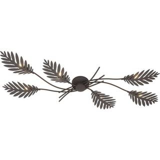 Lucande Nelian loftlampe med plantedekor, G9