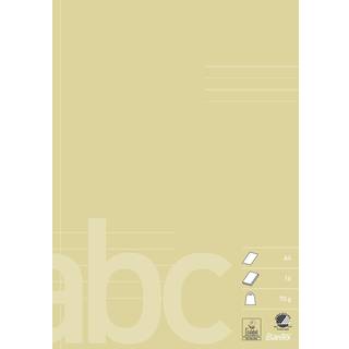 Bantex skolehæfte A4 blank og 5 linjer beige