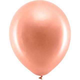 100 stk. Latexballoner rose guld perle 12" - Perfekt til festlig heliumbrug